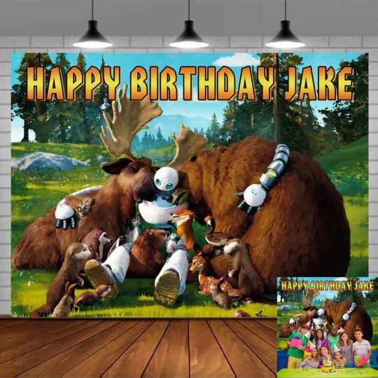 Discover The Wild Robot Personalised Custom Banner Backdrop Party Supplies Birthday Gift