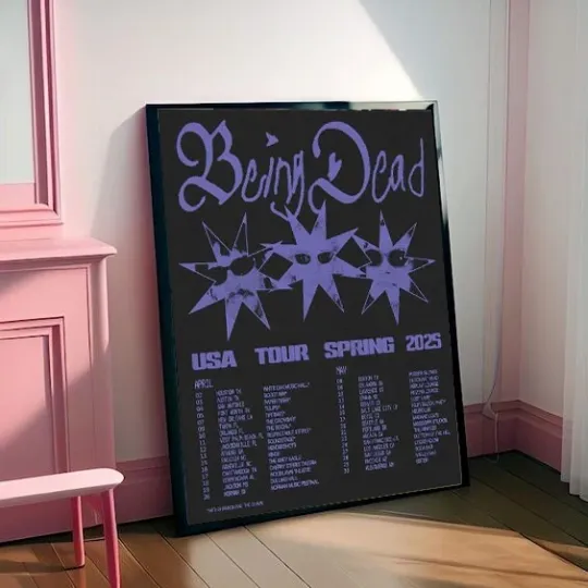 Discover Being Dead Spring Tour 2025 Poster