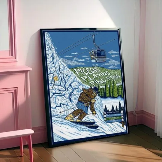 Discover Pigeons Playing Ping Pong Band Winter Tour 2025 Poster