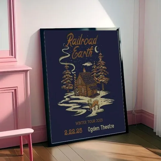 Discover Railroad Earth feb 22, Ogden Theatre, Winter Tour 2025 Poster