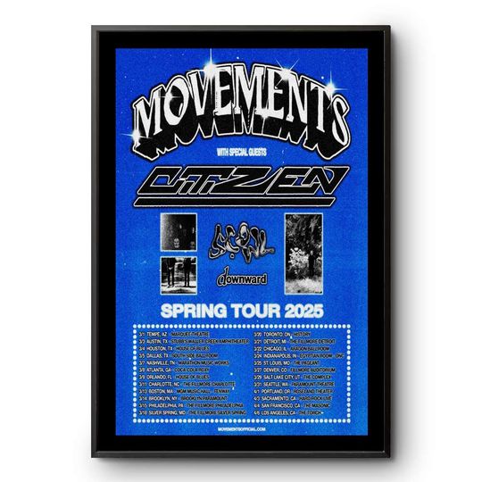 Discover 2025 Movements Spring Tour Poster