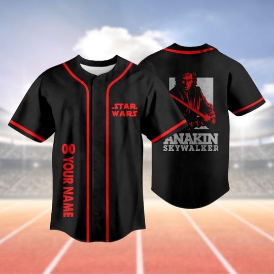 Discover Custom Anakin Skywalker Baseball Jersey, Starr Warss Character Baseball Shirt