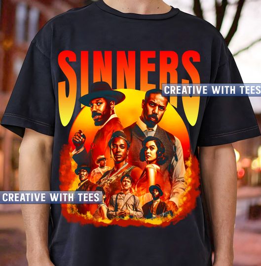 Discover Sinners Movie Vintage T-Shirt  Retro Cult Film Tee 90s Style Graphic Shirt  Unisex T-Shirt