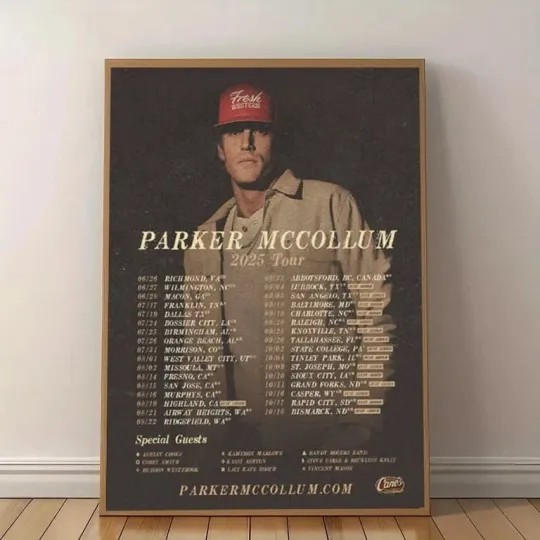 Discover P McCollum 2025 Tour Poster