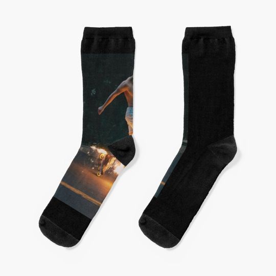 Discover Vintage Bootleg Pop Benson Boone Socks