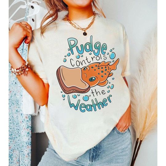 Discover Disneyyy Lilo & Stitchh Pudge Controls The Weather T-Shirt
