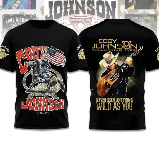Discover Cody Johnsonn Champions Event Never Seen Anything Wild As You AOP 3D T-Shirt