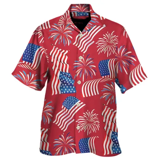 Discover Hawaiian Aloha Shirt 4th Of July Patriotic