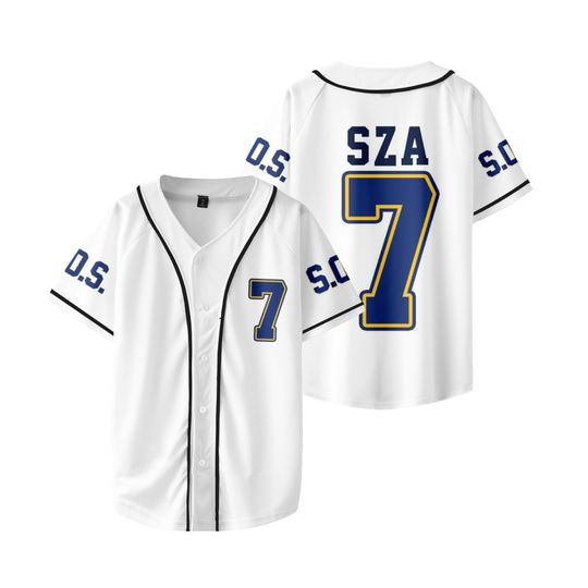 Discover SZA Merch SOS Baseball Jersey