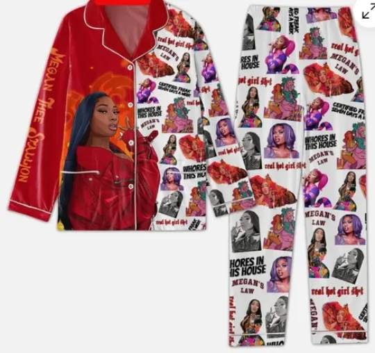 Discover Megan Thee Stallion Who In This House Pajamas Set