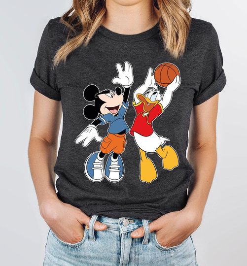 Discover Disneyyy Basketball Player Shirt, Mickeyy and Donald Basketball Shirt