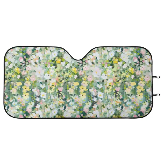Discover Green Spring Windshield Sun Shade for Car Sunshade Aesthetic Windshield Suns