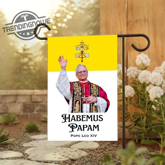 Discover New Pope Leo Xiv Flag Habemus Papam Garden Flag