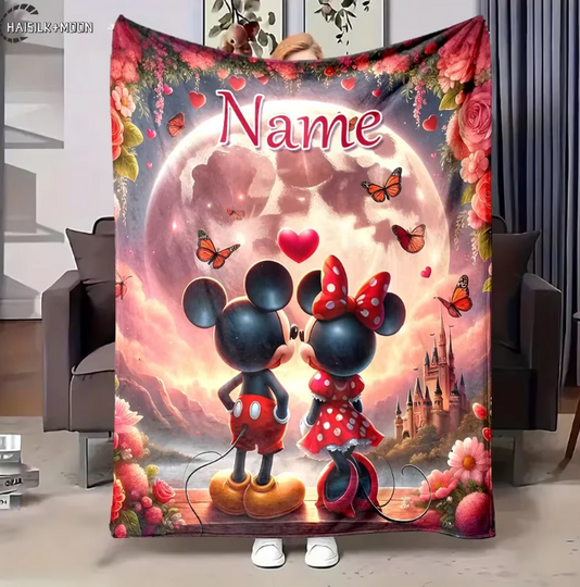 Discover Private  Exclusive To Your Disneyyy Mickeyy mouse Minniee Fleece  Blankets