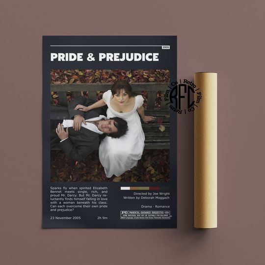 Discover Pride And Prejudice Retro Vintage Poster, Home Decor Gift