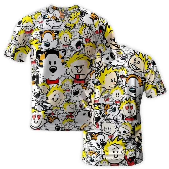 Discover 3D Printed Tshirt Cal Hobb Tiger Comic