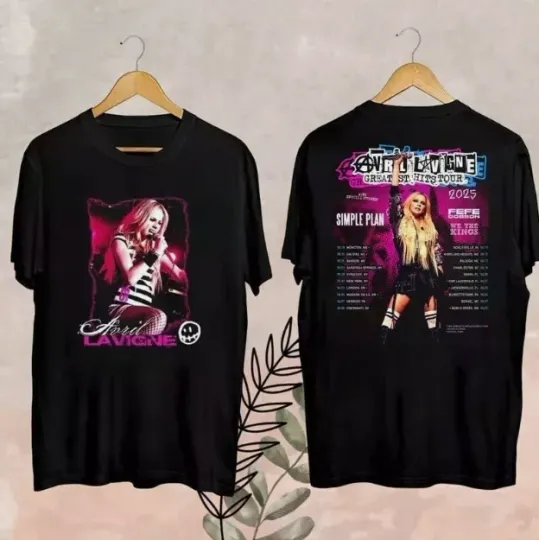 Discover Avril Lavigne Greatest Hits 2025 Tour T-Shirt