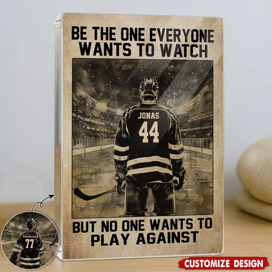 Discover Personalized Hockey Acrylic Plaque - Gift For Hockey Lovers