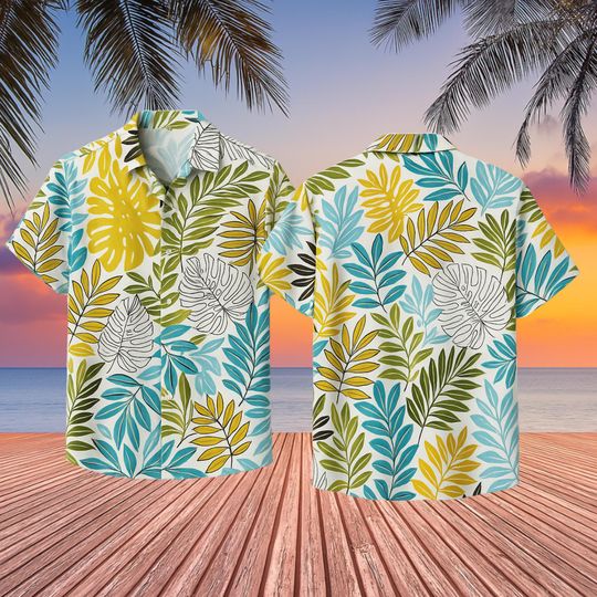 Discover Tropical Leaf Hawaiian Shirt