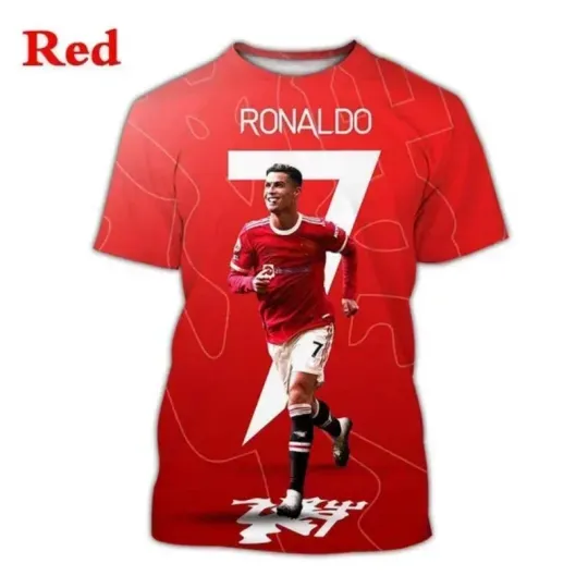 Discover soccer star Cristiano Ronaldo 3D  T-shirt