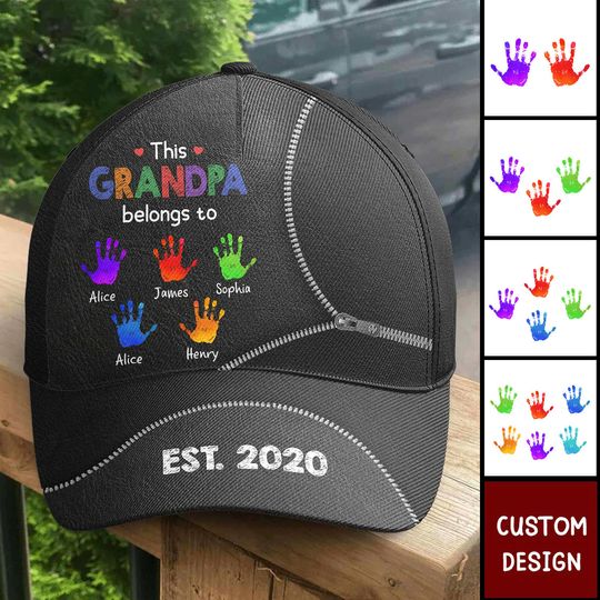 Discover This Grandpa Belongs To - Personalized Classic Cap