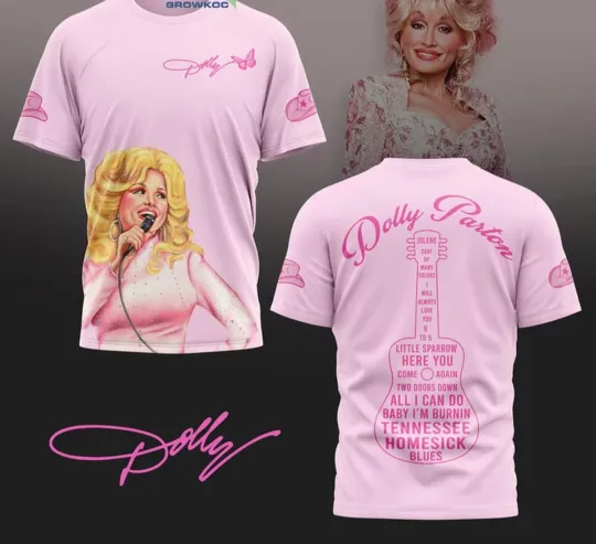 Discover Dolly Parton Little Sparrow Here You Come Again 3D T-Shirt