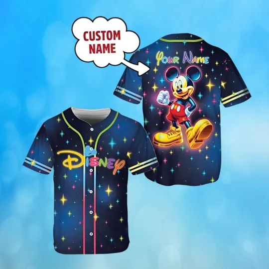 Discover Personalized Mickeyy 3D Baseball Jersey Shirt Mother Day Gift All Over Print