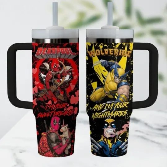 Discover Deadpooll And Wolverine Tumbler 40oz Deadpooll Movie Tumbler Gift For Fan