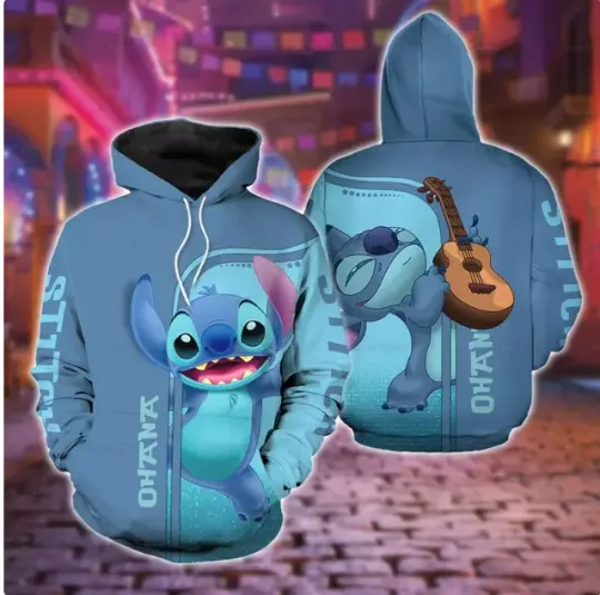 Discover Ohana Stitchh 3D HOODIE HALLOWEEN GIFT CHRISTMAS GIFT