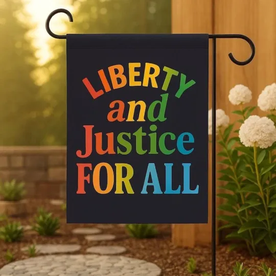 Discover Liberty And Justice For All Trans Pride Month Support LGBT Love Is Love Flag