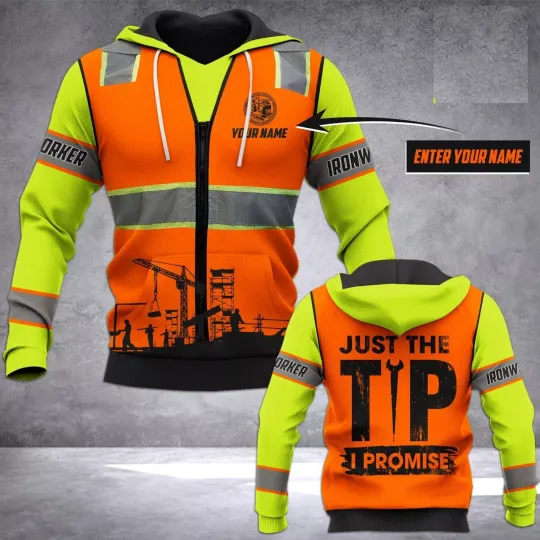 Discover Personalized Ironworker Safety 3D Hoodie – Premium US Size Halloween Gift for Workers