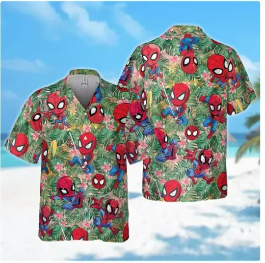 Discover Funny Spider Tropical  3D HAWAII SHIRT HALLOWEEN GIFT CHRISTMAS GIFT