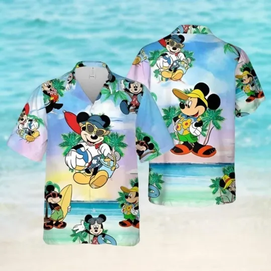 Discover Mickeyy mouse Shirt, Disneyyy Mouse Button Shirt, Family Hawaiian Shirt, Vacation H