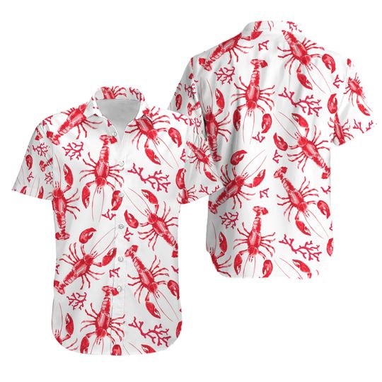 Discover Lobster Hawaiian Shirt Men Women, Crawfish Hawaiian Shirt Summer Holiday Shirt