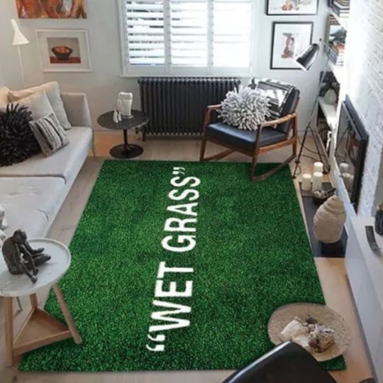Discover Wet Grass Area Rug
