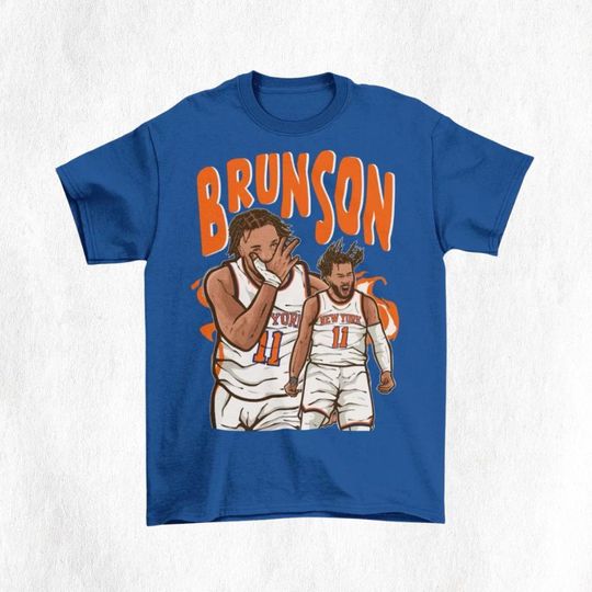Discover Jalen Brunson Cartoon Style Tshirt