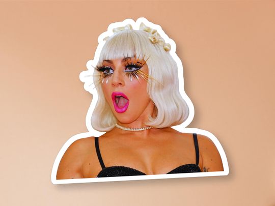 Discover Gaga Noir Sticker,  Music Lover