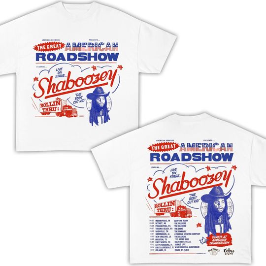 Discover Shaboozey Tour Shirt, The Great American Road Show Shirt