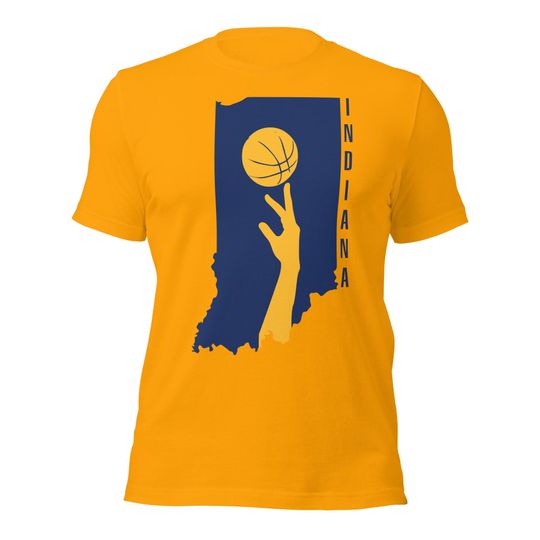 Discover Indiana Basketball T-Shirt Crew Neck Vintage Indiana Sports Fan Gift Sports Apparel