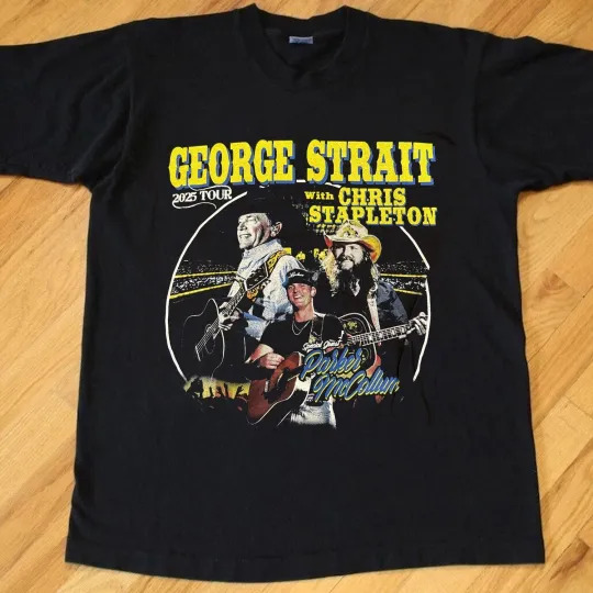 Discover George Strait x Chris Stapleton King of Country Tour Stadium 2025 Shirt