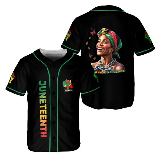 Discover Custom Juneteenth Emancipation Day Jersey -Black American Freedom Shirt S-5XL