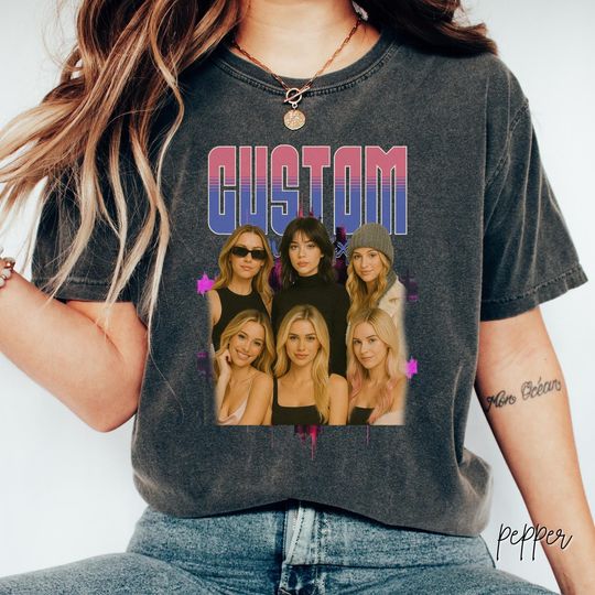 Discover Custom Bootleg Rap Tee, Custom Bootleg Shirt, Custom Photo Shirt, Birthday Gift, Husband Christmas Gift