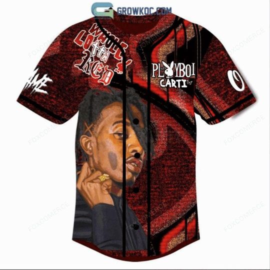 Discover Playboi Carti Im Go High Man I Cant Even Feel Shit Personalized Baseball Jersey