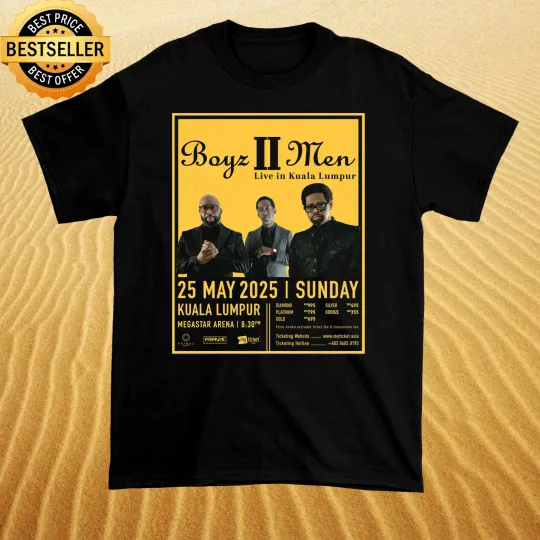 Discover Boyz II Men on 25th May 2025 Tour  T Shirt