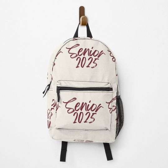Discover Senior Class of 2025; Senior Pride in cobalt blue script Backpack