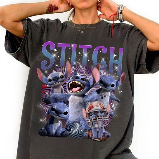 Discover Blue Cartoon Characters Shirt, Live Action Movie 2025 Shirt