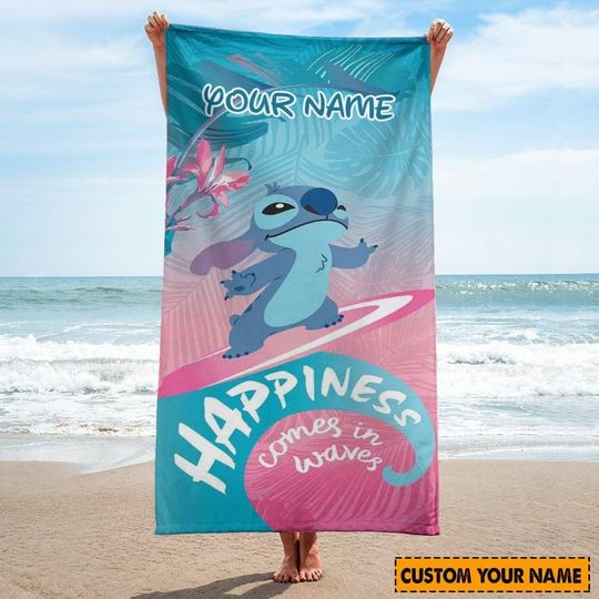 Discover Personalized Stitchh Beach Towel, Disneyyy Stitchh Summer  Beach Towel