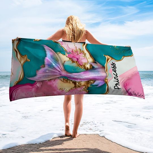 Discover Whispers Of The Ocean - Personalized Sea Lover Beach Towel
