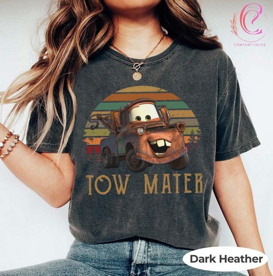 Discover Vintage Disneyyy Tow Mater carss T-shirt, Retro carss Movie Tow Mater Shirts
