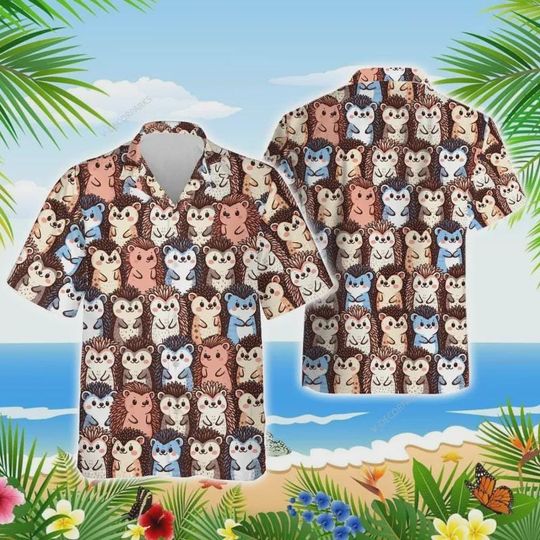 Discover Cute Hedgehog Hawaiian Shirts